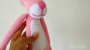 Pantera rosa amigurumi! ✨?  a crochet. Pedido entregado