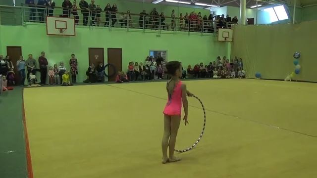 Показательное выступление с обручем, КДЮСШ смотреть онлайн