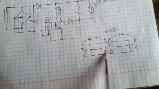 Полюса магнитного поля в БИФе. Начальная схема генератора. смотреть онлайн