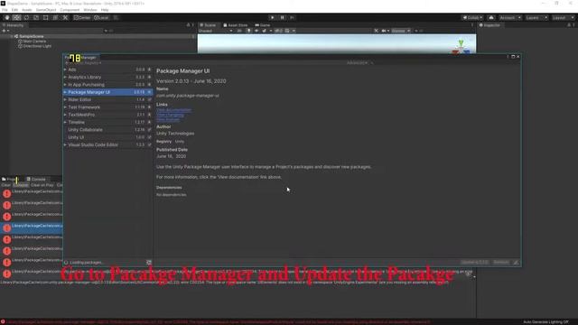 Library\PackageCache\com.unity.package-manager-ui@1.9.11\Editor\AssemblyInfo.cs could not be found