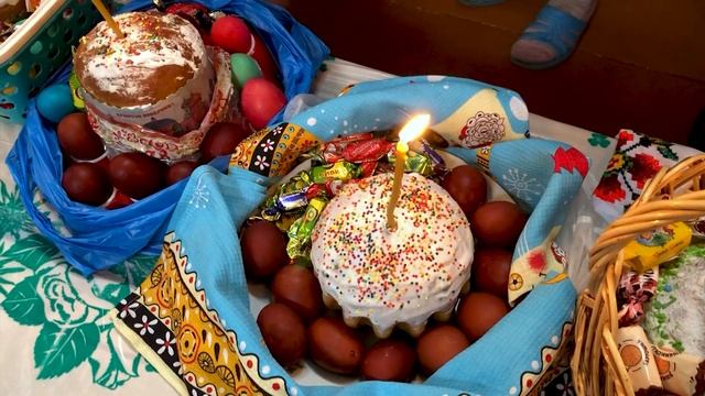 ПАСХА 2019 | Освящение куличей в Борисоглебском храме поселка Хиславичи смотреть онлайн