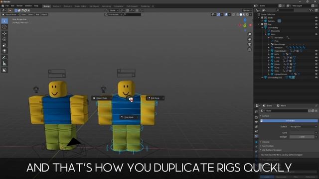 How to duplicate roblox rigs quickly in Blender (no append) смотреть онлайн