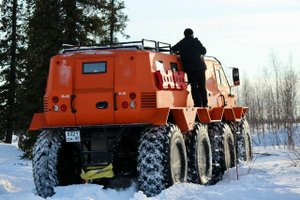 Вездеход РУСАК на Полярном Урале