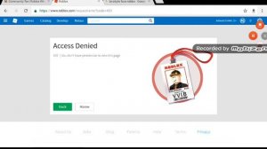 Access Denied Page (Look in Desc)