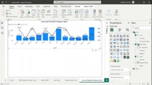 #powerbi #visualisation #line #and #stacked #column #chart #powerbi