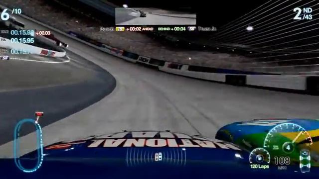 Dale Jr. Vs Kyle Busch at Bristol Motor Speedway NASCAR GAME!