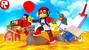 РОБЛОКС ПОЛ ЭТО ЛАВА Я ЧУТЬ НЕ УТОНУЛ В ROBLOX СИМУЛЯТОР ВИДЕО ВЕСЕЛАЯ ИГРА ДЛЯ ДЕТЕЙ