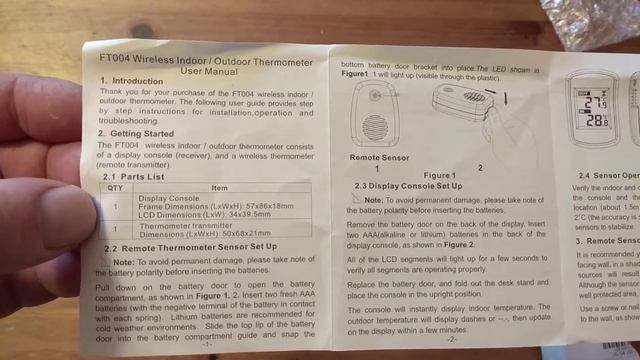 Wireless Indoor ,Outdoor Thermometer LCD digital. Беспроводной термометр из магазина GearBest. смотреть онлайн