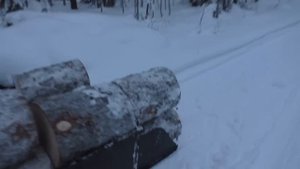 ЭТОТ МАЛЕНЬКИЙ АППАРАТ МОЖЕТ ТАЩИТЬ ПОЛТОННЫ ГРУЗА / ХОРОШИЕ САНИ ИЗ ПНД ПЛАСТИКА КАТЯТСЯ ЛЕГКО.