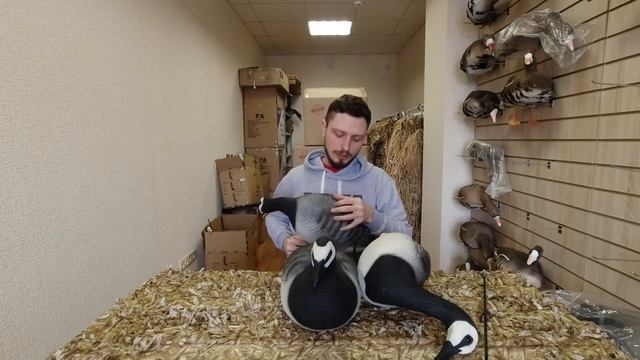 Сминаемые чучела Sofptlast 3D казарка белощекая смотреть онлайн