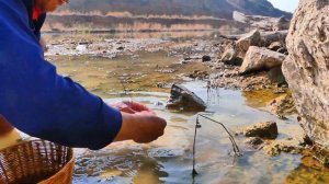 At low tide Freshwater fish line the beach. gold nugget & many gems in the water & diamond blue.