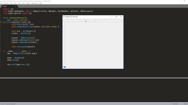 PyQt5 Tutorial | Control LCD Number widget with a Slider (Code included) смотреть онлайн