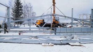 Монтаж металлоконструкций ферма