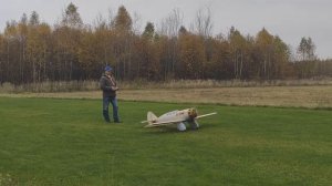 Радиоуправляемая модель. Большая полукопия АИР-7. Двигатель Saito FG-60r3 .