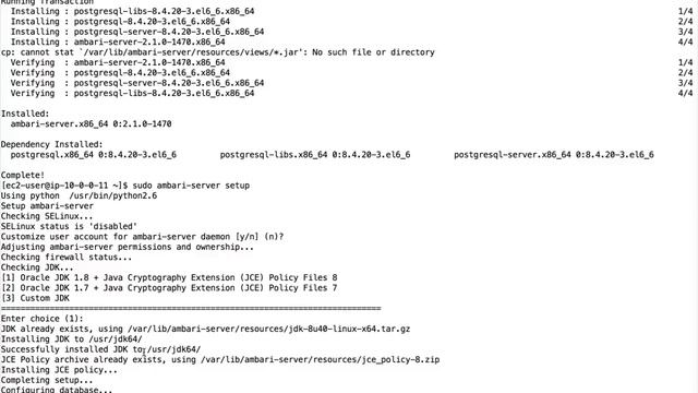Amazon Web Services - Virtual Machines - HDP - Setup Ambari Server смотреть онлайн