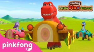 Vroom Vroom! Dino Cars Go @PinkfongDinosaurs | Wheels on the Bus Song | Pinkfong's Dino School