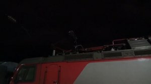 "Смена тока" - Электровоз ЭП20-054 с поездом "Ильмень" Нижний Новгород-Великий Новгород во Владимир