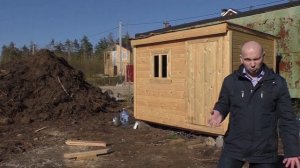 Бытовка строительная 2 x 3. Обзор вагончика для бригады и дачного туалета.