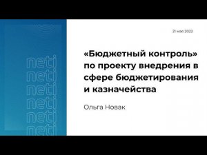 Бюджетный контроль по проекту внедрения в сфере бюджетирования и казначейства