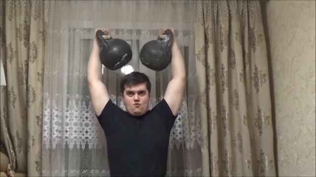 Небольшой но все же рекорд для меня, крест с гирями по 16 кг на 8 повторений смотреть онлайн
