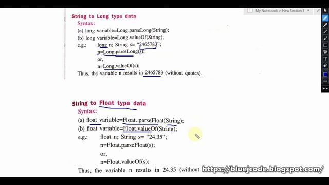 String Conversion in JAVA || Conversion of String from primitive datatype || ICSE & ISC || BluejCod