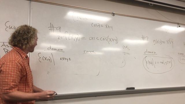 Domain and Range of f(x,y) = arccos(x + y) Multivariable Calculus смотреть онлайн