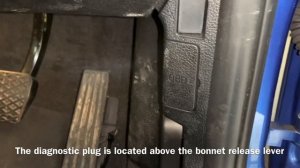 BMW 218 OBD Diagnostic Plug Socket Location