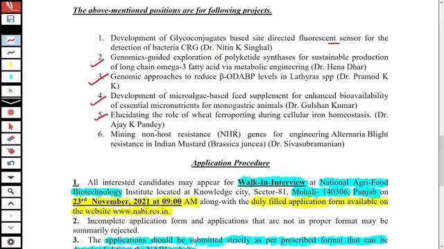 Internship with Stipend at NABI for M.Sc. Students