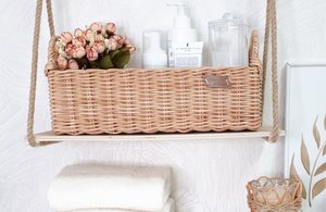 Плетеный короб для хранения. Мои готовые работы