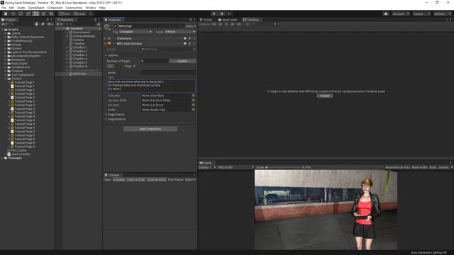 Unity NPC Chat with Timeline and LipSync Pro Tutorial