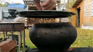 ЧУГУНОК ! ТАЙСКОЕ блюдо в РУССКОМ ЧУГУНКЕ на костре