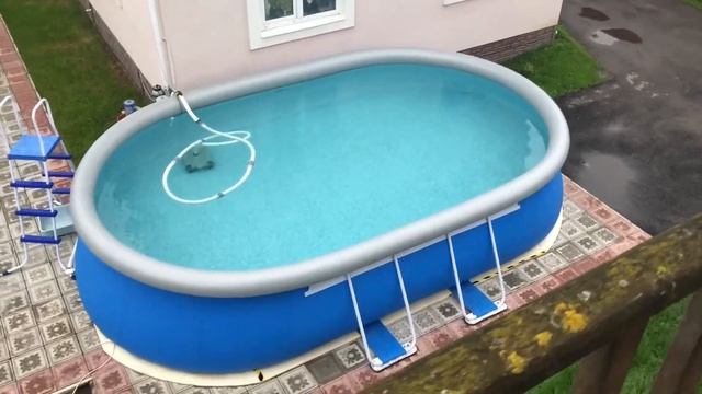 Бассейн BestWay. Сборка, установка, доработка. смотреть онлайн