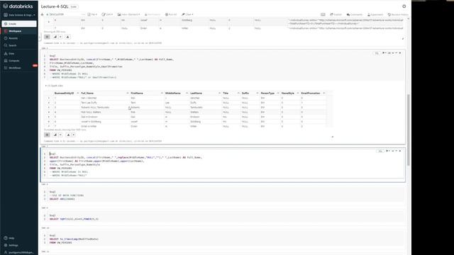 Using Built-in Functions and Filtering Records in Spark SQL смотреть онлайн