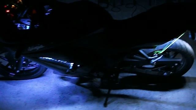 Светодиодная подсветка мотоцикла.avi смотреть онлайн