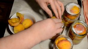 ПЕРСИКИ в собственном соку, заготовка на зиму.