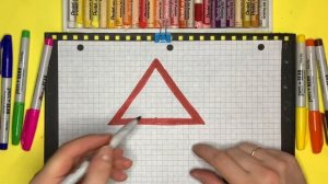 как нарисовать дорожный знак крутой спуск с уклоном|Рисуем знаки Дорожного Движения