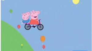 Peppa Pig Свинка Пеппа катаються с Джорджем на велосипеде