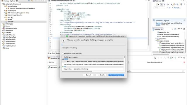 selenium framework using java - Project Setup