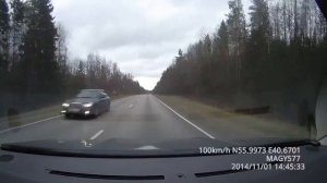 дорога от М7 в сторону Мурома до Судогда ноябрь 2014