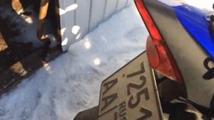 Как завести китайский мотоцикл зимой в -24.