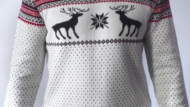 Свитер "С оленями 80-х" мужской смотреть онлайн