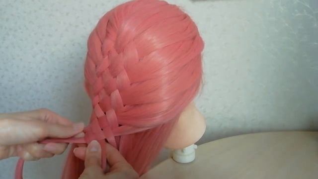 Красивое плетение на длинные волосы смотреть онлайн