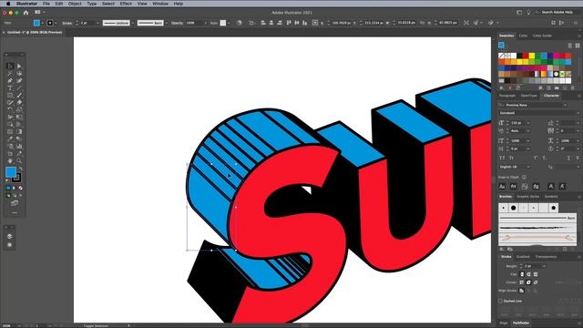 ?♂️ Superman Comic Book Text Effect Illustrator Tutorial смотреть онлайн