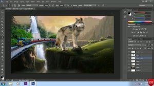 How to create matte painting in photoshop telugu tutorial