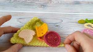 Пицца крючком. Логопедическая игрушка.