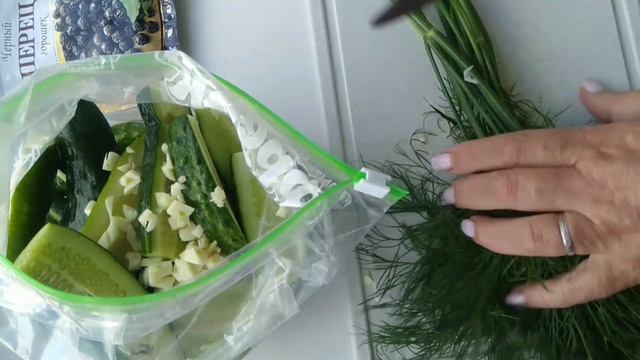 КАК ЗАСОЛИТЬ ОГУРЦЫ В ПАКЕТЕ /САМЫЙ БЫСТРЫЙ РЕЦЕПТ/ МАЛОСОЛЬНЫЕ ОГУРЦЫ В ПАКЕТЕ.