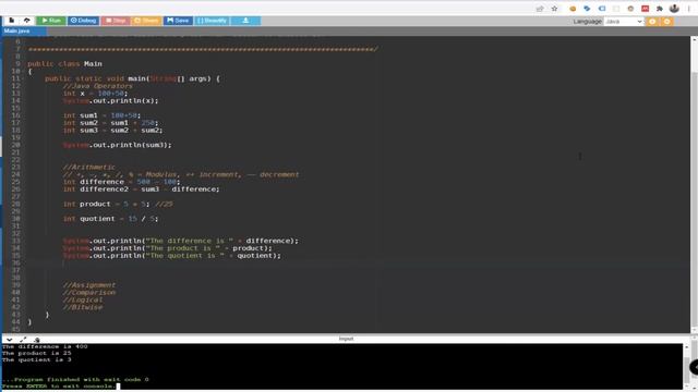 Java Tutorial For Beginners - Operators in JAVA
