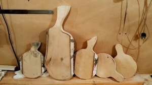 Разделочная доска фигурная из берёзы. Работа в столярке