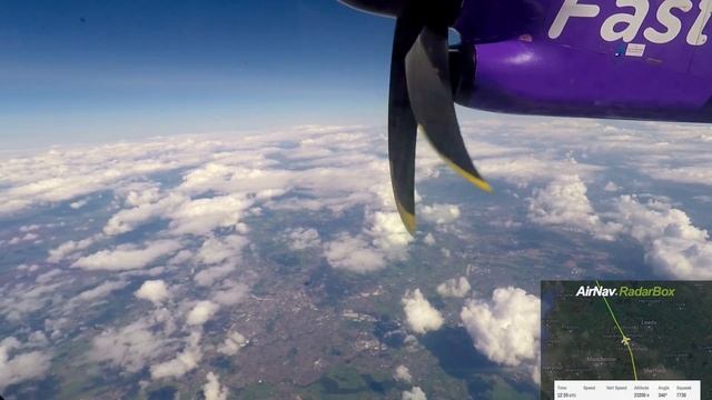 Flybe Full Flight: East Midlands to Edinburgh - Bombardier Dash 8 DHC8-Q400 смотреть онлайн