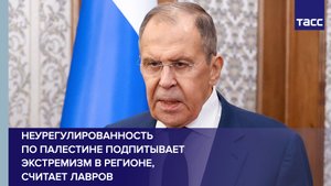 Лавров считает, что неурегулированность по Палестине подпитывает экстремизм в регионе